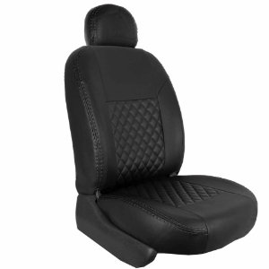 تصویر  روکش صندلی تیبا 2 و کوئیک چرم مصنوعی طرح الماس جلوه مدل ribbon