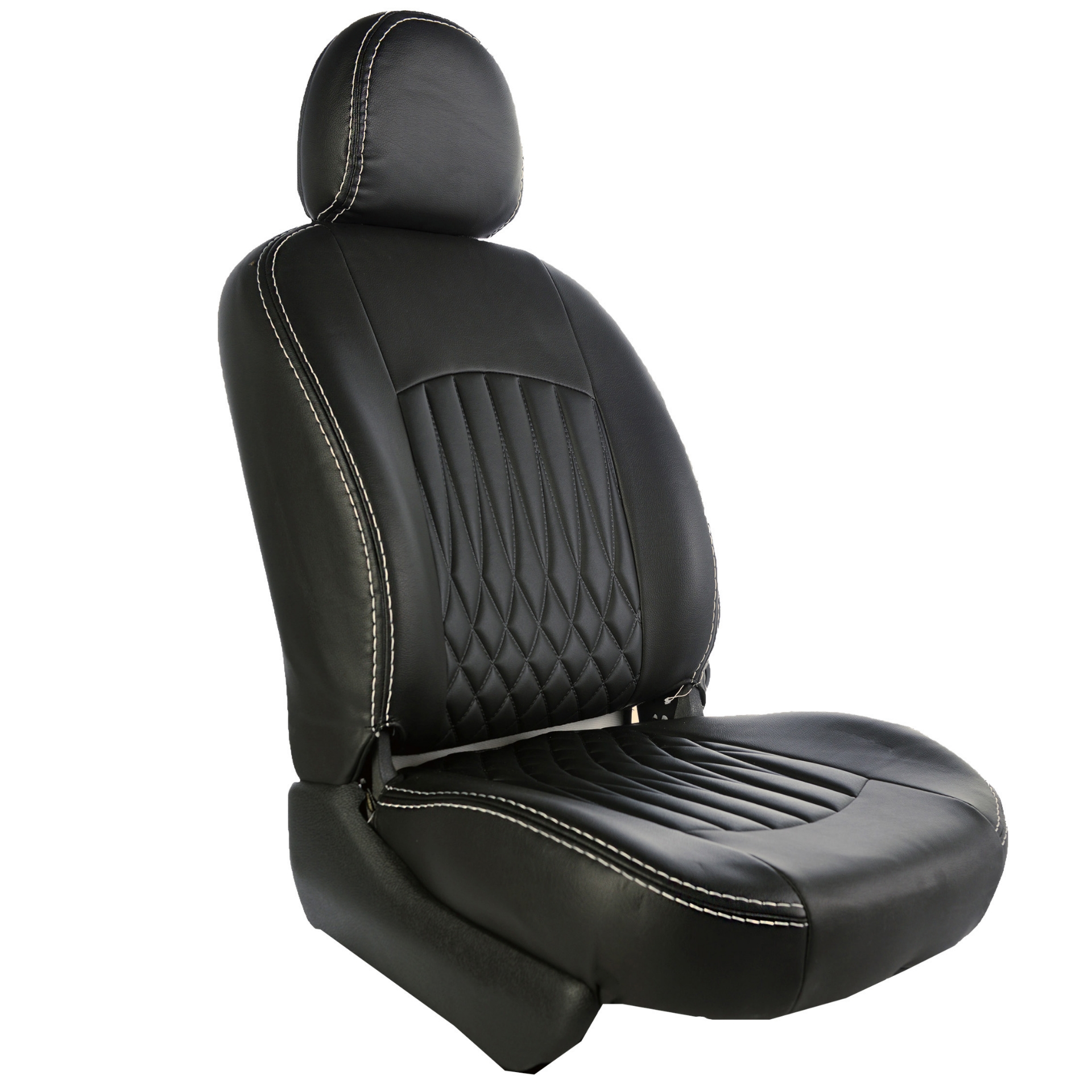 تصویر  روکش صندلی 206 چرم مصنوعی طرح بوگاتی جلوه مدل ribbon