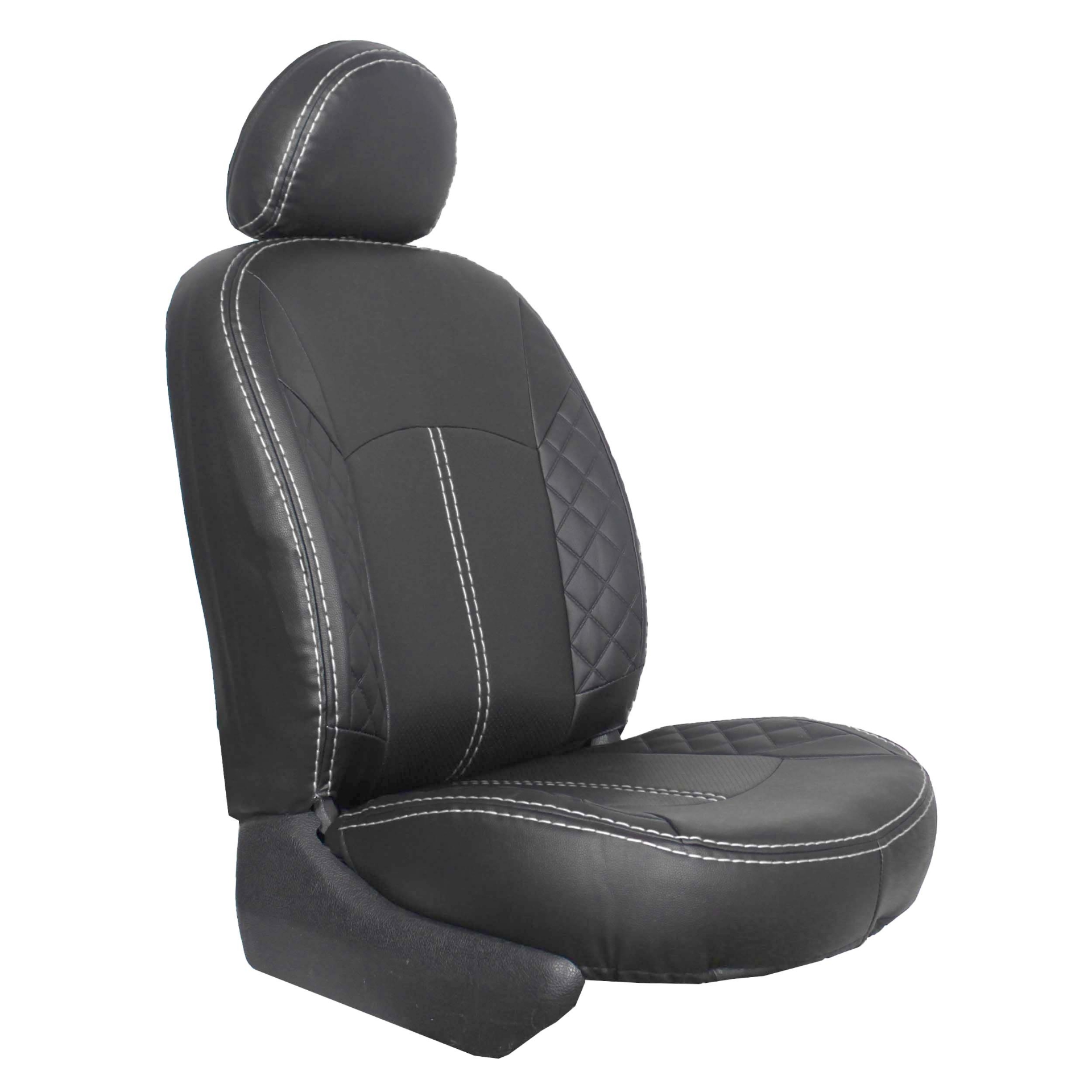 تصویر  روکش صندلی 405 صندلی جدید چرم مصنوعی طرح مرسدس جلوه مدل ribbon