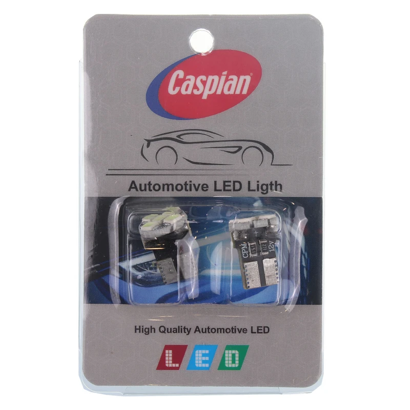 تصویر  لامپ آریایی 12 ولت 5 الدی قرمز کاسپین