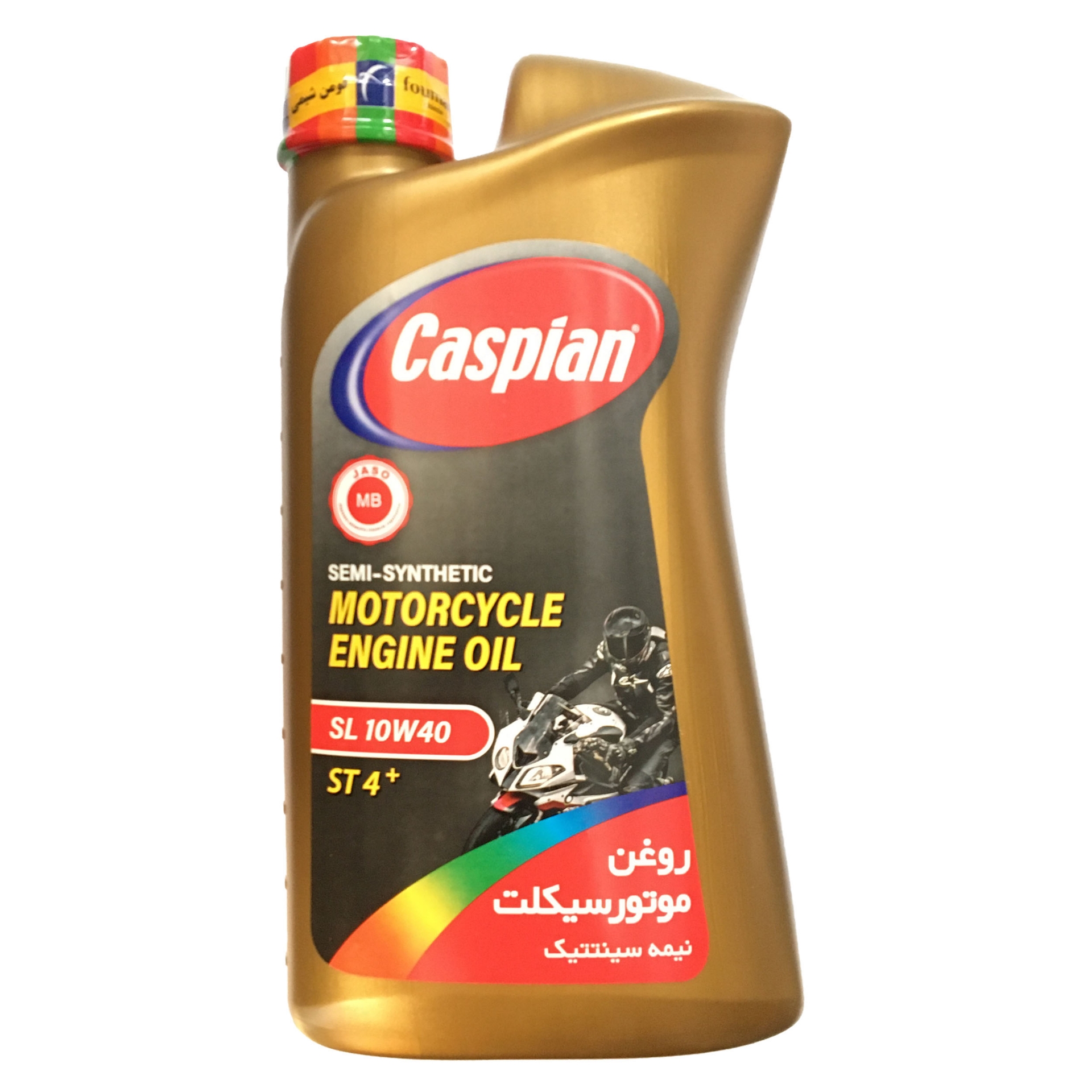 تصویر  روغن موتور سیکلت نیمه سینتتیک 1 لیتری SL 10w40 کاسپین