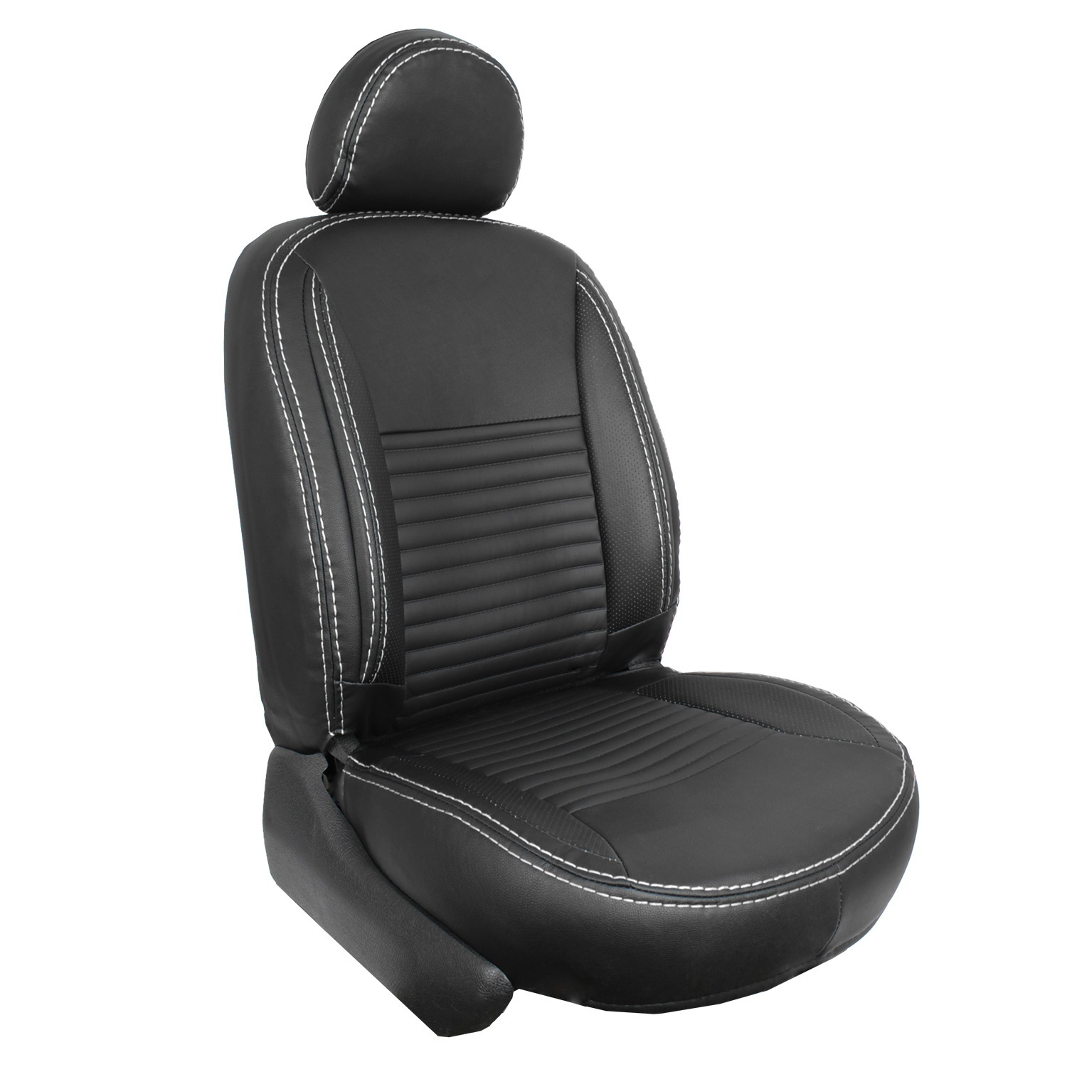 تصویر  روکش صندلی پراید صبا چرم مصنوعی طرح VIP جلوه مدل ribbon