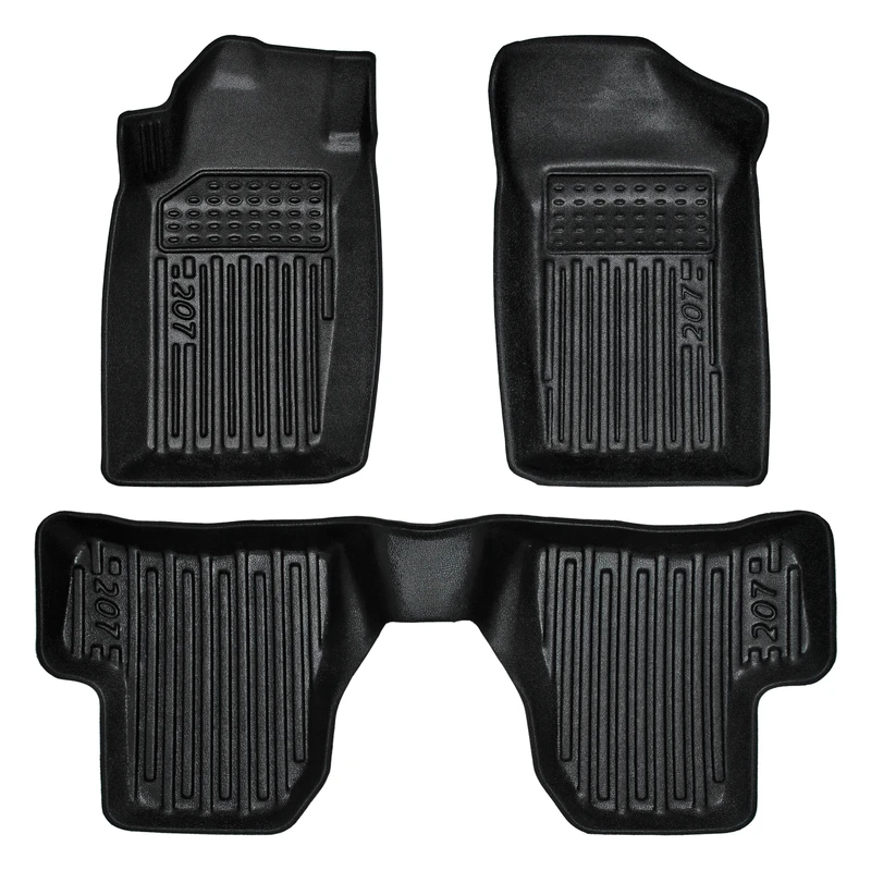 تصویر  کفپوش سه بعدی پلی اورتان لاکچری پژو 206 ماهوت